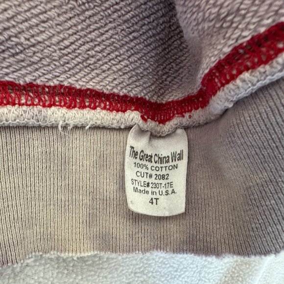 Rare The Great China Wall Los Angeles Salvage Car Club 1999 Kids Zip Hoodie 4 T - Picture 7 of 17